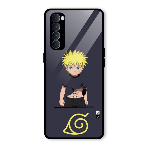 Naruto Kid Glass Back Case for Oppo Reno4 Pro