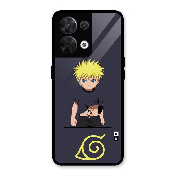 Naruto Kid Glass Back Case for Oppo Reno8 5G