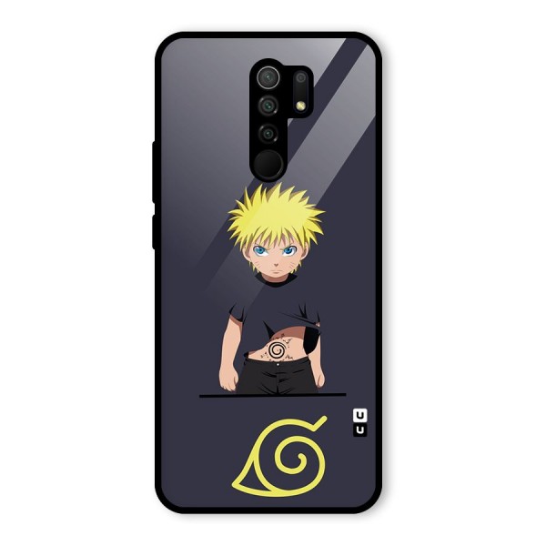 Naruto Kid Glass Back Case for Redmi 9 Prime