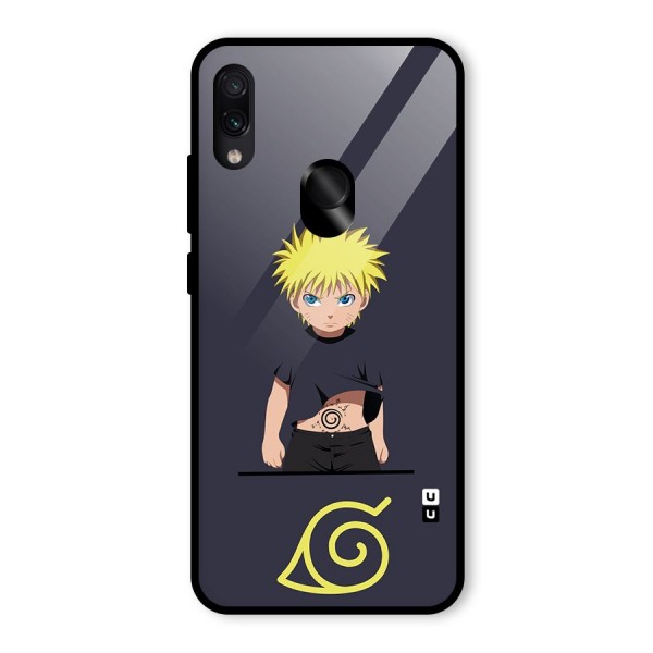 Naruto Kid Glass Back Case for Redmi Note 7