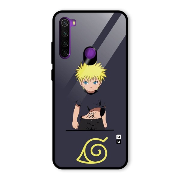 Naruto Kid Glass Back Case for Redmi Note 8