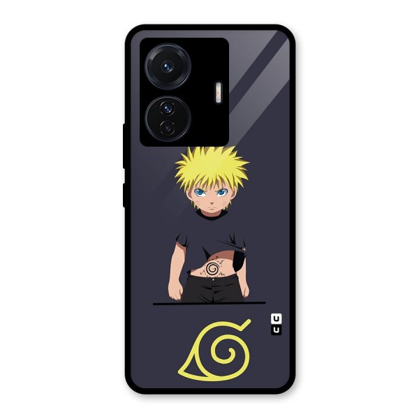 Naruto Kid Glass Back Case for Vivo T1 Pro