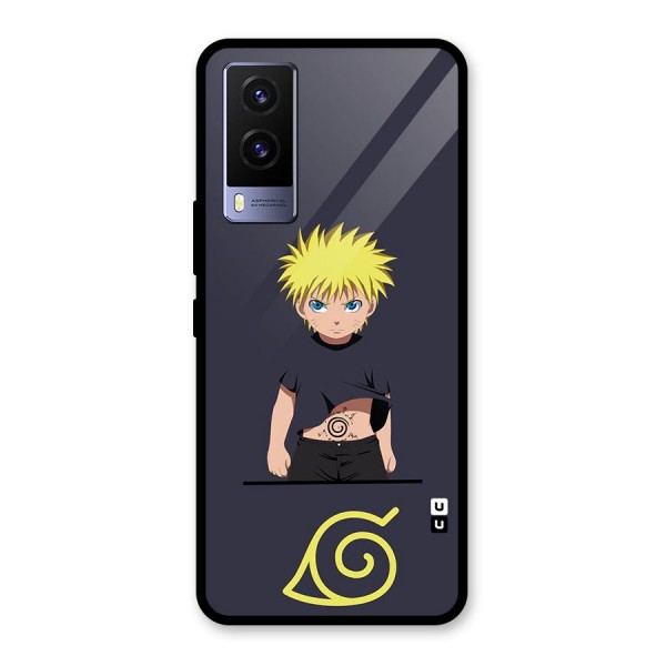 Naruto Kid Glass Back Case for Vivo V21e 5G