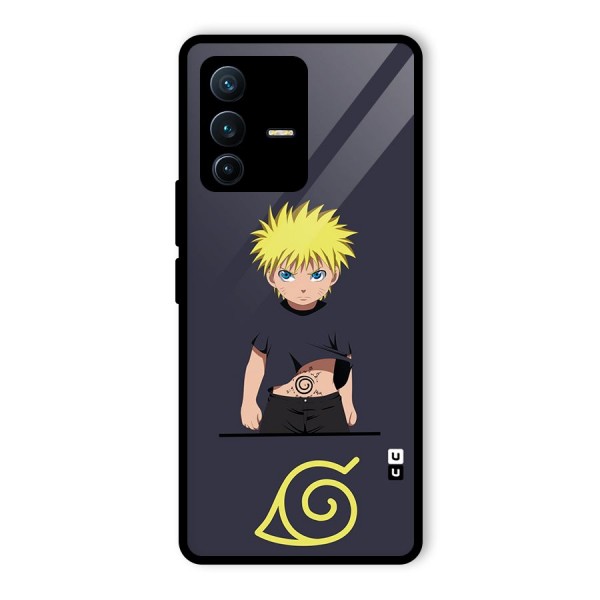 Naruto Kid Glass Back Case for Vivo V23 Pro