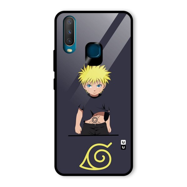 Naruto Kid Glass Back Case for Vivo Y12