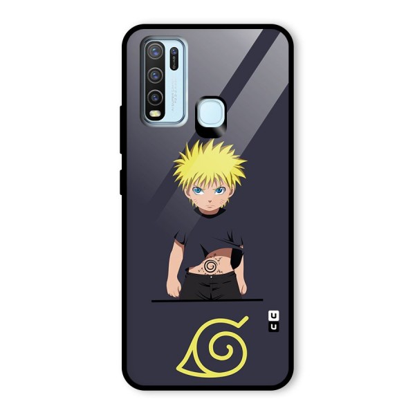 Naruto Kid Glass Back Case for Vivo Y30