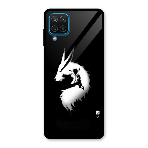 Naruto Kurama Mode Glass Back Case for Galaxy A12