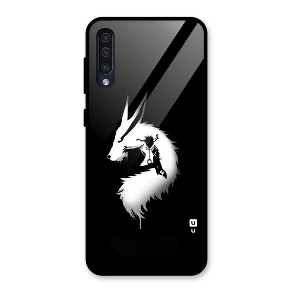 Naruto Kurama Mode Glass Back Case for Galaxy A50