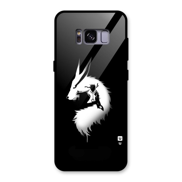 Naruto Kurama Mode Glass Back Case for Galaxy S8