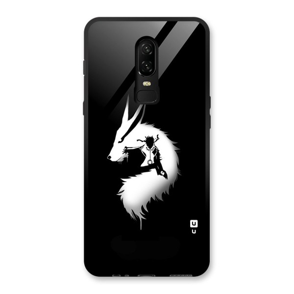 Naruto Kurama Mode Glass Back Case for OnePlus 6