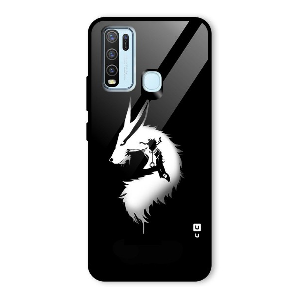 Naruto Kurama Mode Glass Back Case for Vivo Y30