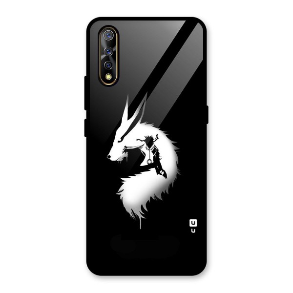 Naruto Kurama Mode Glass Back Case for Vivo Z1x