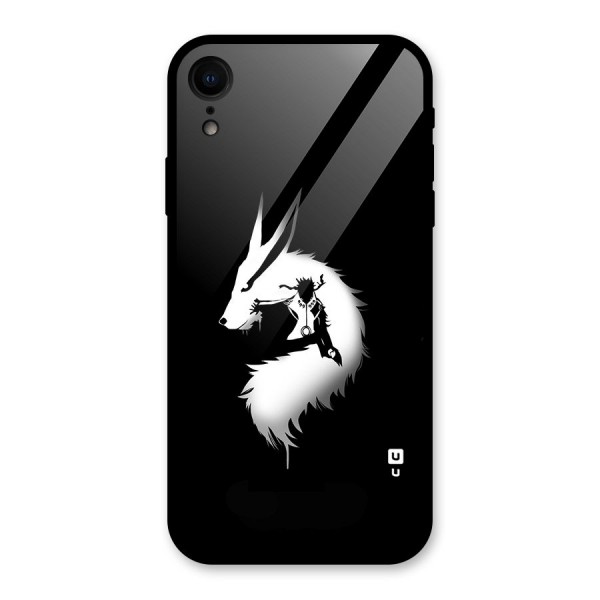 Naruto Kurama Mode Glass Back Case for XR