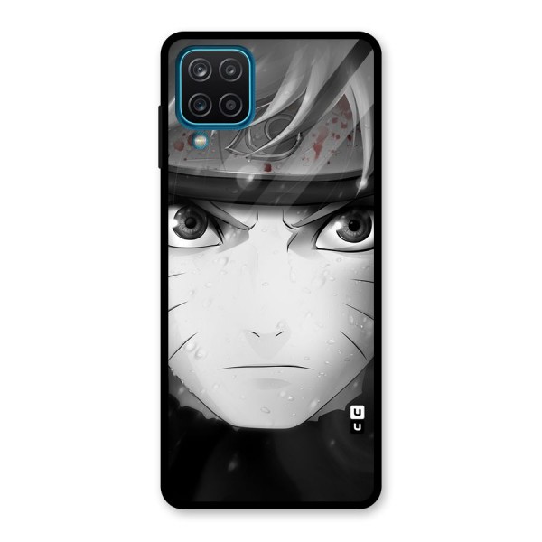 Naruto Monochrome Glass Back Case for Galaxy A12