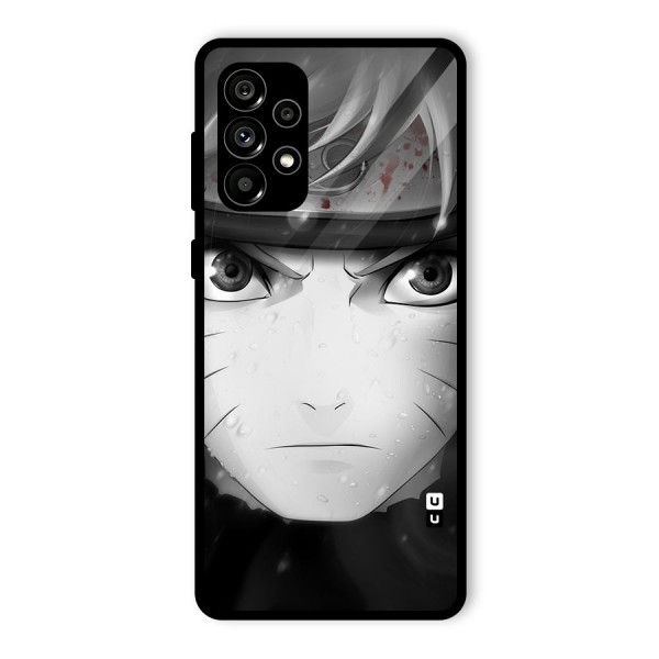 Naruto Monochrome Glass Back Case for Galaxy A73 5G