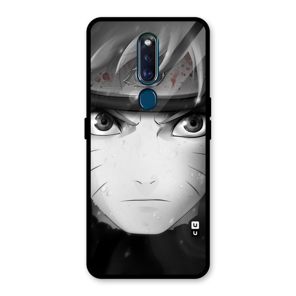 Naruto Monochrome Glass Back Case for Oppo F11 Pro