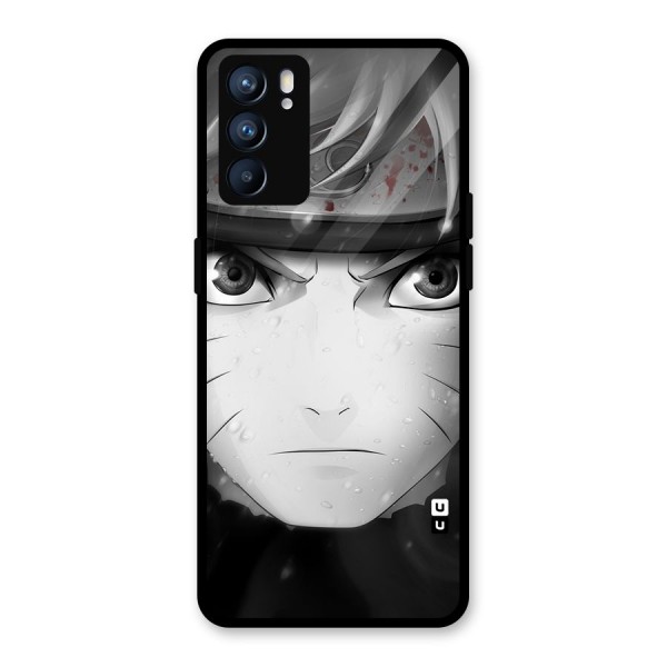 Naruto Monochrome Glass Back Case for Oppo Reno6 5G