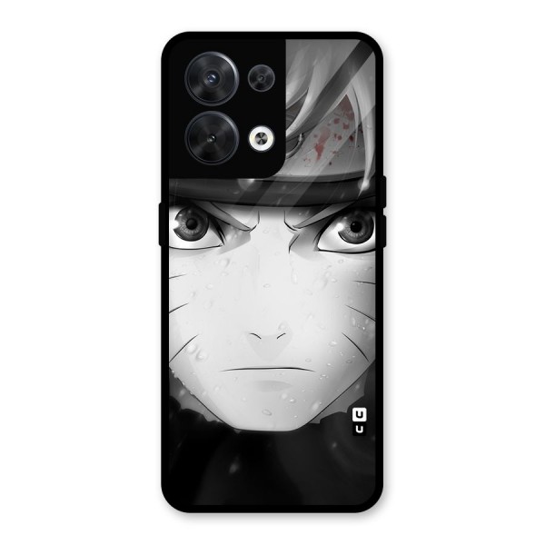 Naruto Monochrome Glass Back Case for Oppo Reno8 5G