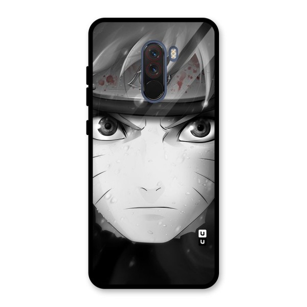 Naruto Monochrome Glass Back Case for Poco F1