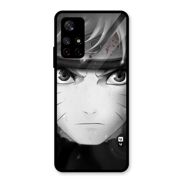 Naruto Monochrome Glass Back Case for Redmi Note 11T 5G