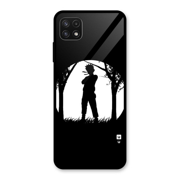 Naruto Silhouette Glass Back Case for Galaxy A22 5G