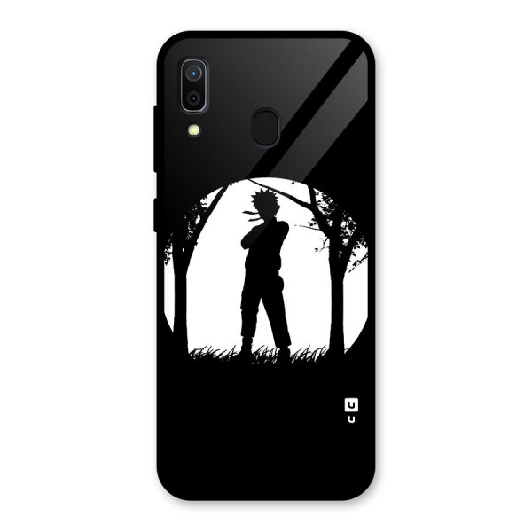 Naruto Silhouette Glass Back Case for Galaxy A30