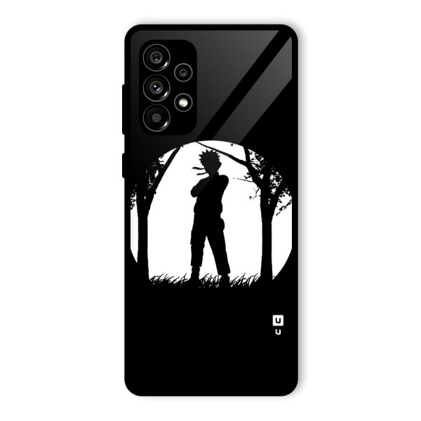 Naruto Silhouette Glass Back Case for Galaxy A73 5G