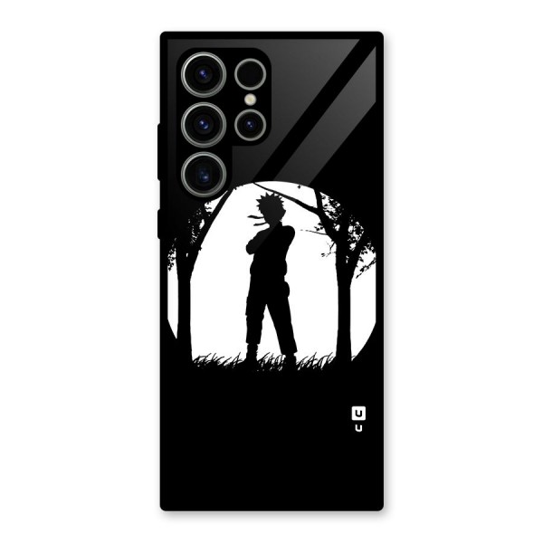 Naruto Silhouette Glass Back Case for Galaxy S23 Ultra