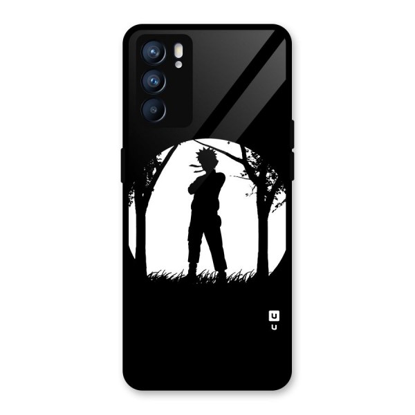 Naruto Silhouette Glass Back Case for Oppo Reno6 5G