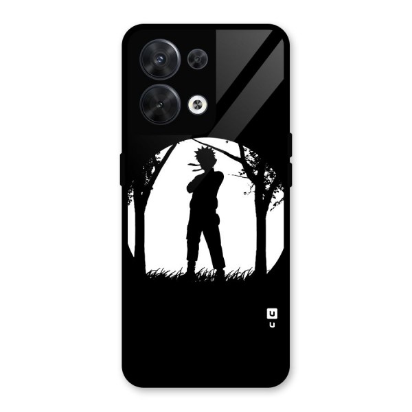 Naruto Silhouette Glass Back Case for Oppo Reno8 5G