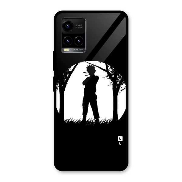 Naruto Silhouette Glass Back Case for Vivo Y21 2021