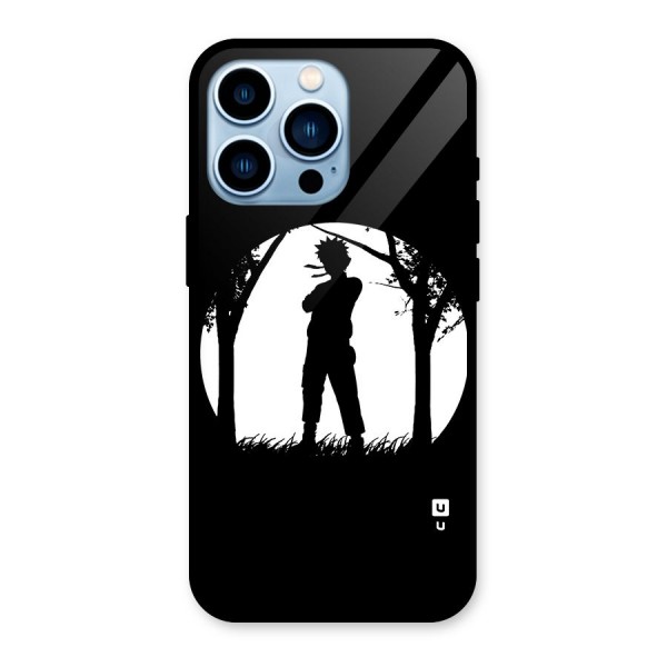 Naruto Silhouette Glass Back Case for iPhone 13 Pro