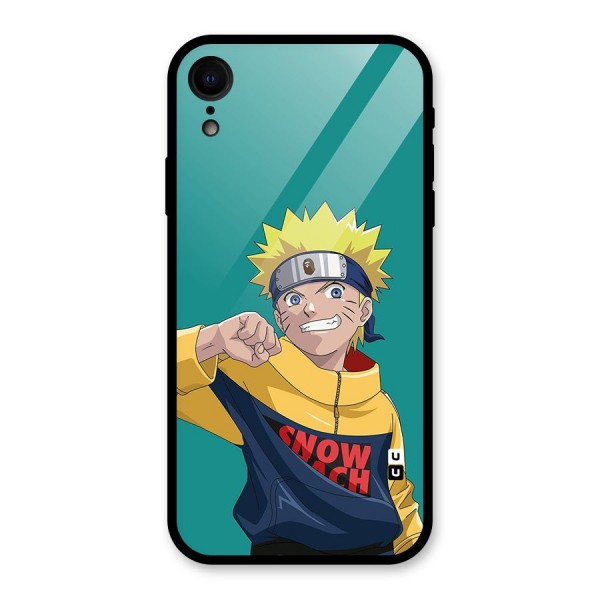 Naruto Snow Beach Art Glass Back Case for XR