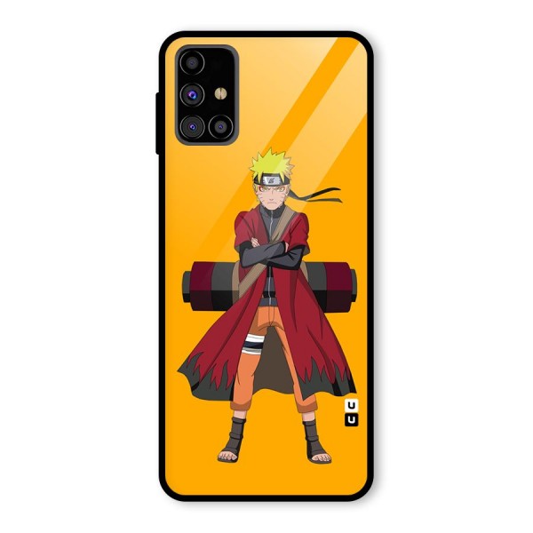 Naruto Uzumaki Art Glass Back Case for Galaxy M31s