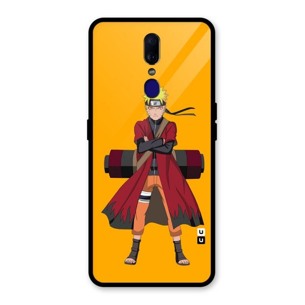 Naruto Uzumaki Art Glass Back Case for Oppo F11