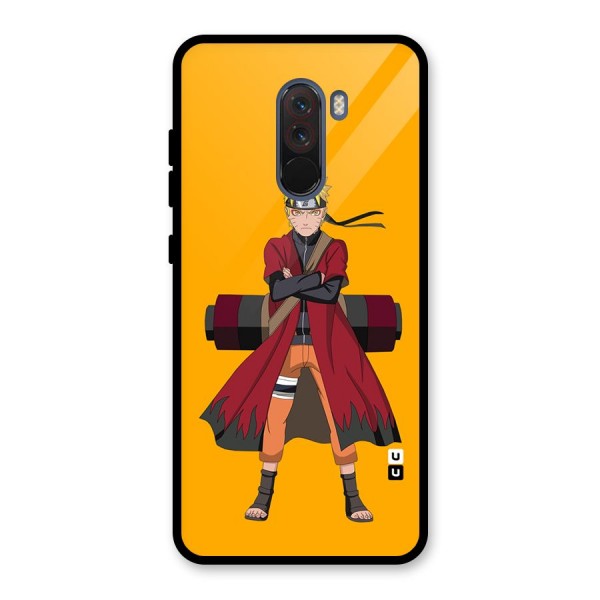 Naruto Uzumaki Art Glass Back Case for Poco F1