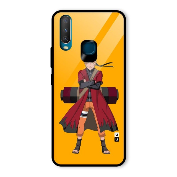 Naruto Uzumaki Art Glass Back Case for Vivo Y15