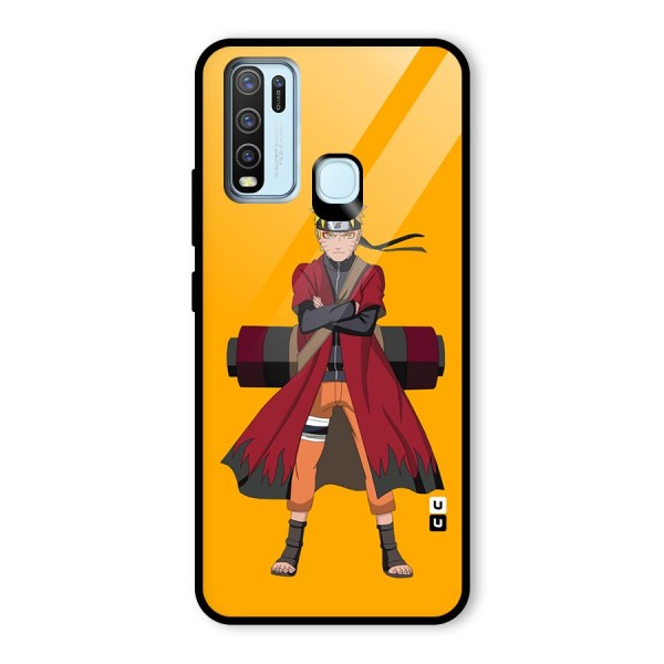 Naruto Uzumaki Art Glass Back Case for Vivo Y30