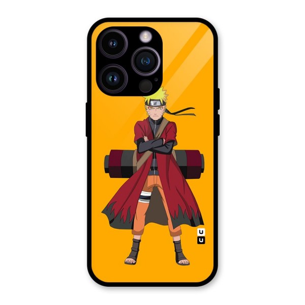 Naruto Uzumaki Art Glass Back Case for iPhone 14 Pro