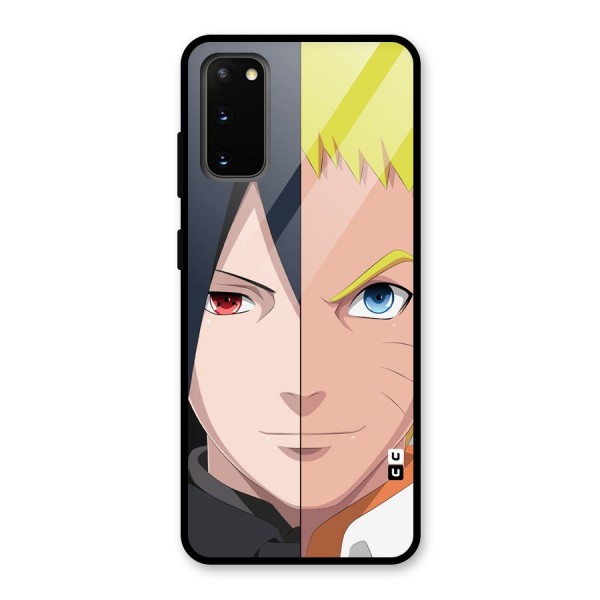 Naruto and Sasuke Glass Back Case for Galaxy S20