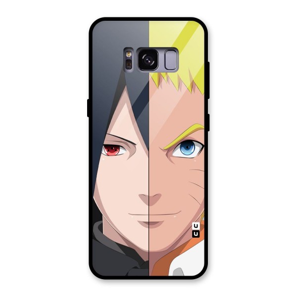 Naruto and Sasuke Glass Back Case for Galaxy S8