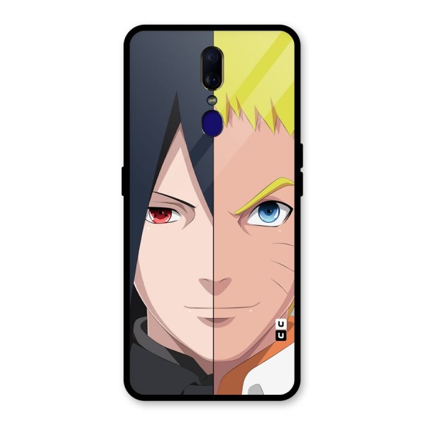 Naruto and Sasuke Glass Back Case for Oppo F11