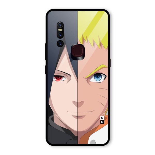 Naruto and Sasuke Glass Back Case for Vivo V15