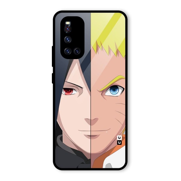 Naruto and Sasuke Glass Back Case for Vivo V19