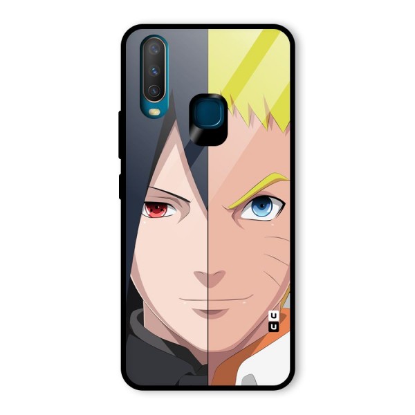 Naruto and Sasuke Glass Back Case for Vivo Y15