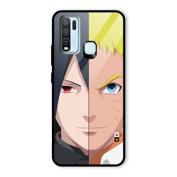 Naruto and Sasuke Glass Back Case for Vivo Y30