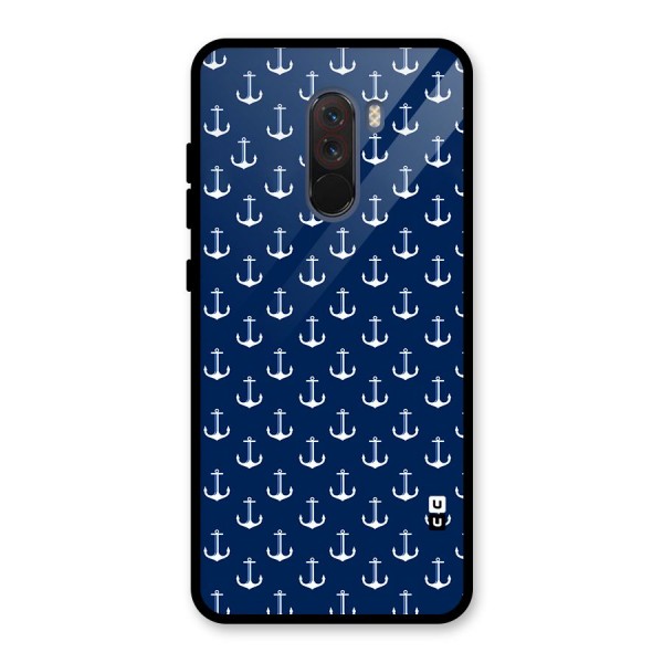 Nautical Pattern Glass Back Case for Poco F1