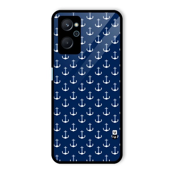 Nautical Pattern Glass Back Case for Realme 9i