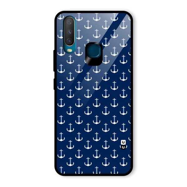 Nautical Pattern Glass Back Case for Vivo Y15