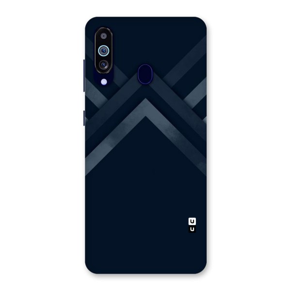 Navy Blue Arrow Back Case for Galaxy A60